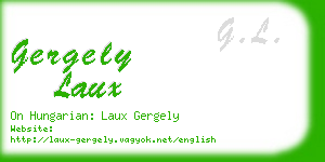 gergely laux business card